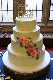 wedding cake sugarpaste roses